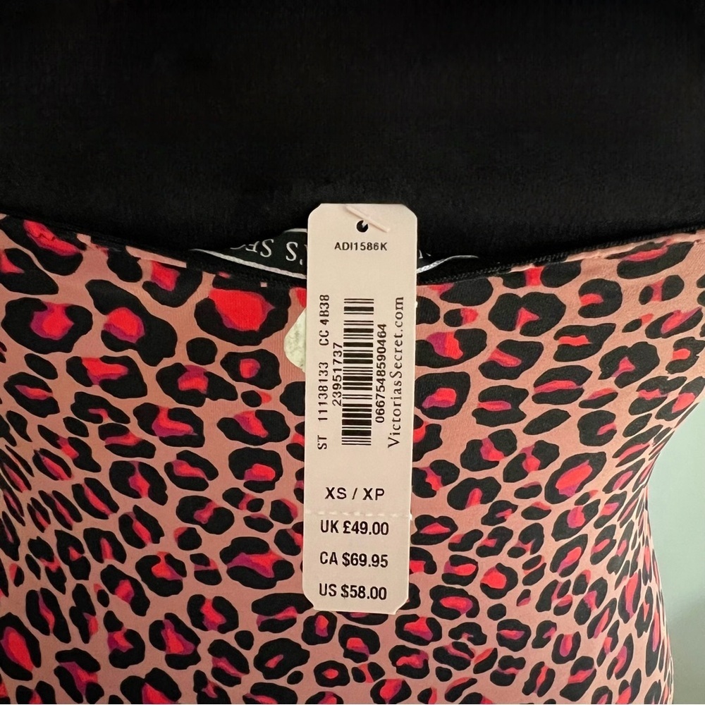 Victoria’s Secret- Sexy Pink Leopard Teddy Body Suit (XS) NWT - Picture 5 of 7